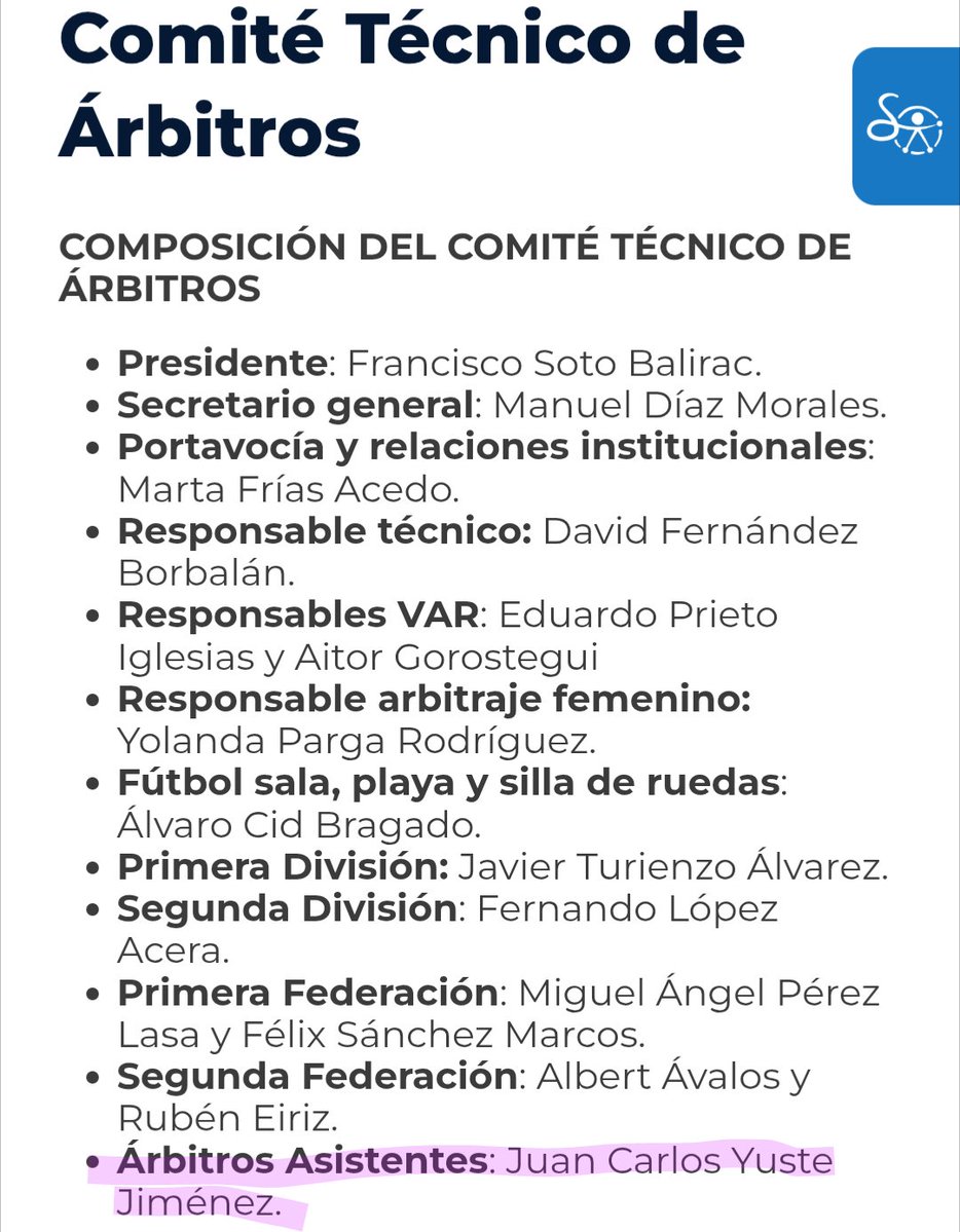 Sakai967's tweet photo. Juan Carlos Yuste, actual informador y responsable de los árbitros asistentes en el CTA, es el padrino de los hijos de Yolanda Parga y Megía Dávila... 😳 Firma para denunciar 👇

https://t.co/vJ0nR0fsFF https://t.co/C306yd3OCu