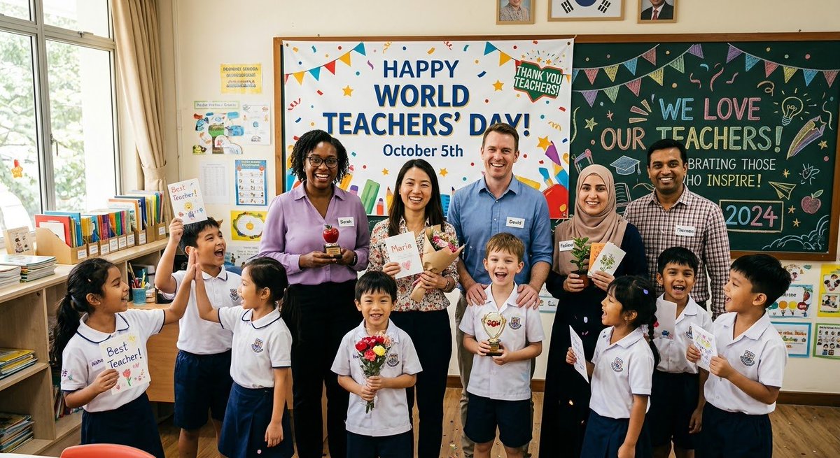 Prowess_Hub's tweet photo. Happy #WorldTeachersDay to all the incredible educators out there! 🎓 ✨
Your dedication, patience, and passion shape minds and transform lives every single day. Thank you for inspiring the next generation and building a brighter future.
#ThankATeacher #TeachersDay2026 #Education https://t.co/x1Hd1MdqYC
