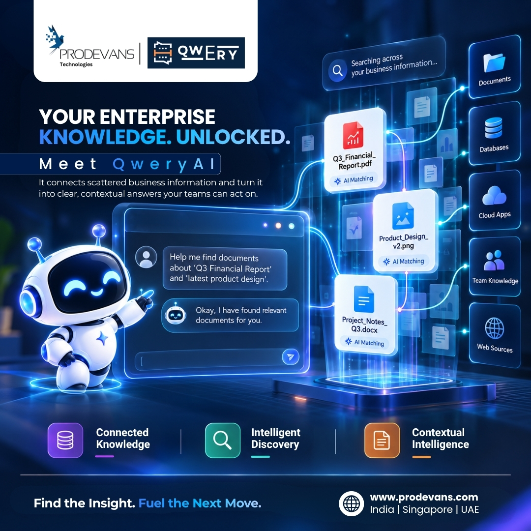 CEOProDevAns's tweet photo. 🔎 Your enterprise knowledge is everywhere. QweryAI brings it together.

Connect scattered business information and turn it into clear, contextual answers for faster discovery and smarter decisions.

🌐Visit us: https://t.co/KCZxkLqANC
.
.
.
#QweryAI #ProdevansTechnologies https://t.co/kuIj13Ml3T