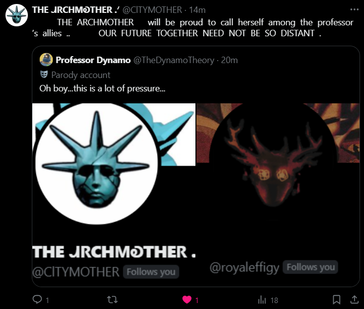 TheDynamoTheory's tweet photo. This...this isn't helping.

Okay, I know you BOTH want me on  your side but I wish to understand you first before I make a decision. Like, say, would you actually grant people's greatest desires? Hopefully without a Monkey's Paw twist? https://t.co/DLxG6dMSns