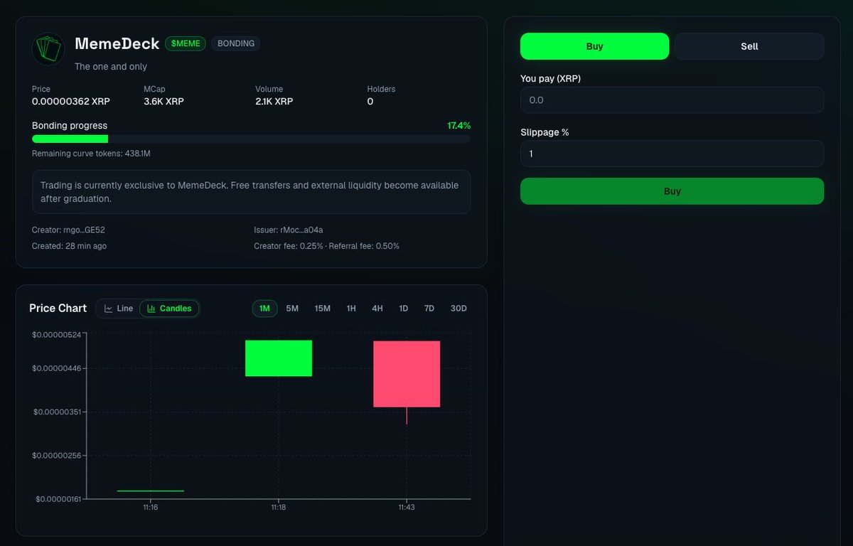 MemeDeck_Fun's tweet photo. What if XRPL and Stellar finally had their own Pumpfun? 👀

What if launching a meme was this easy?

Create. Launch. Trade.

We’re building something.

And you’re probably not ready for what’s coming.

MemeDeck is coming. https://t.co/sCJYMULc6d