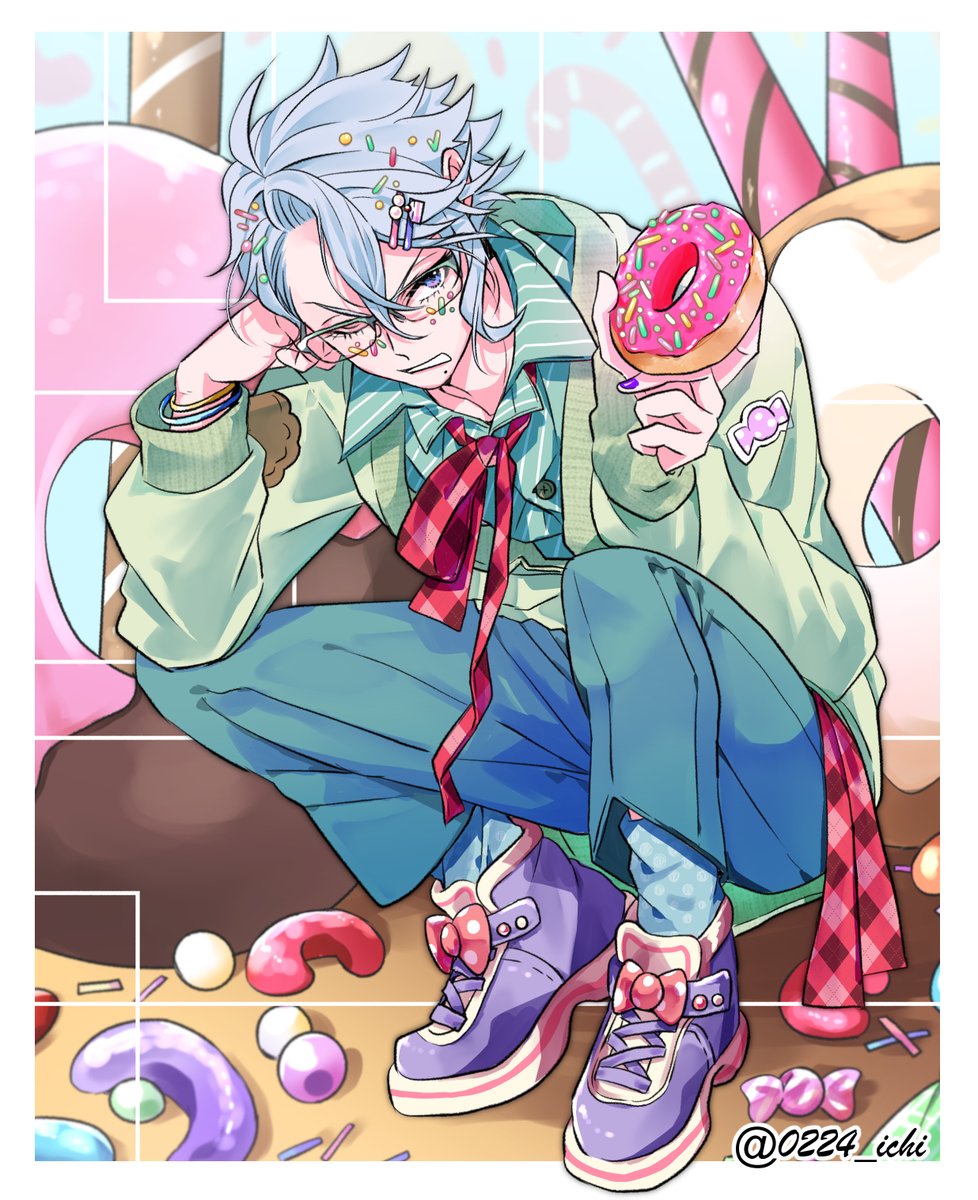 0224_ichi's tweet photo. ※捏造衣装※
アズ～ルも食べなさい　つ🍩🐙 https://t.co/wcdtZNKFiW