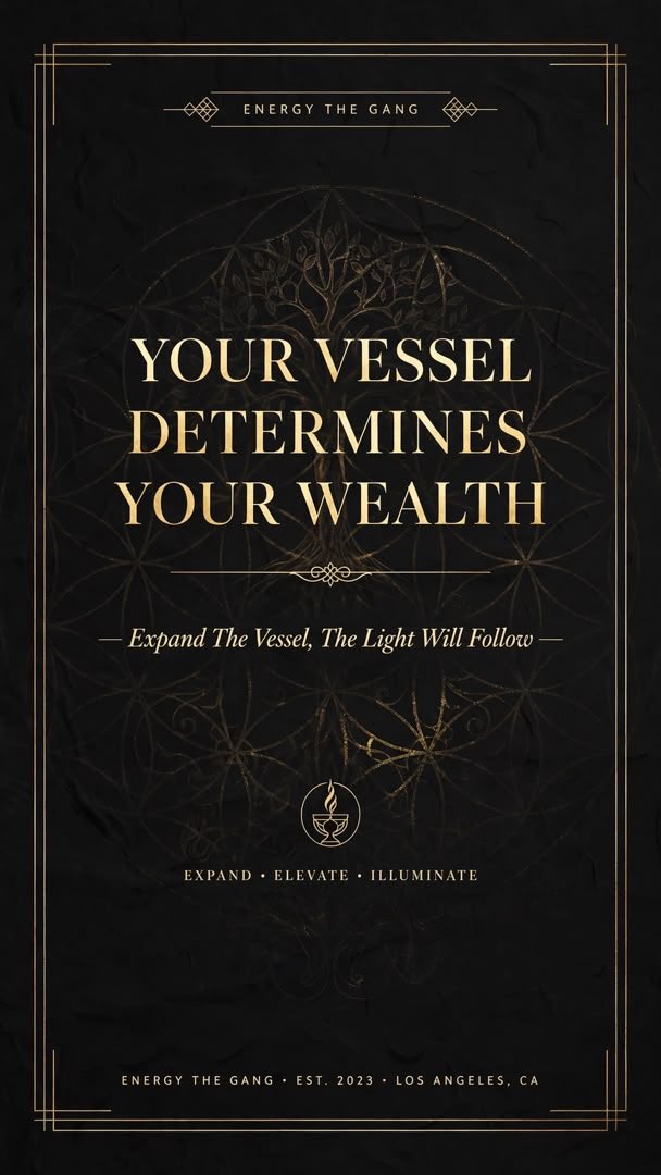 YerikPablo's tweet photo. MONEY IS LIGHT LOOKING FOR A VESSEL.

That is Kabbalah in one sentence.

The Light (Ein Sof) is everywhere. It is not missing.
Your structure is missing.

No budget = no vessel.
No discipline = broken vessel.
No knowledge = small vessel.

Build structure, light becomes wealth. https://t.co/ZRUR450XFM