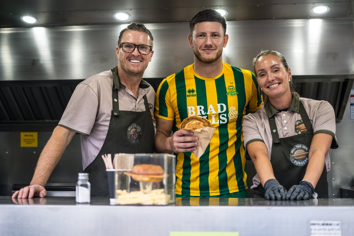 Harpenden_Town's tweet photo. Sam Doolan was Saturday’s Player of the Match, sponsored by Seal the Deal Burgers https://t.co/eQUOT9k3UI