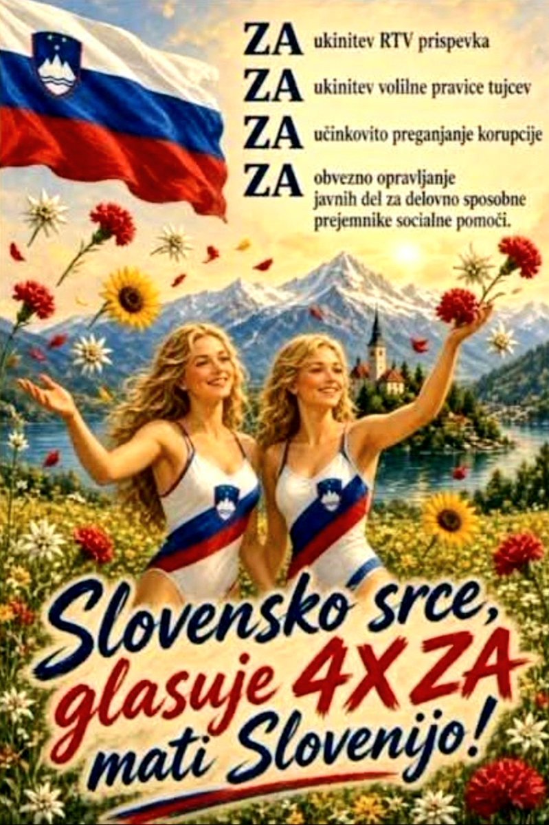 GLASTrebnje's tweet photo. Proti cenenemu populizmu, ki ga izvaja ultralevičarka Nika Kovač @nikakolac in njen privatni "kvaziinštitut" @8Marec, ki se financira z denarjem iz tujine, kar je prepovedano! Kje je @policija_si?
Zato: 4xZA
(Prva slika: TIK-TOK 29.9.2026. Druge 3 slike: Internet, september 2026) https://t.co/dBJkbqmDV7