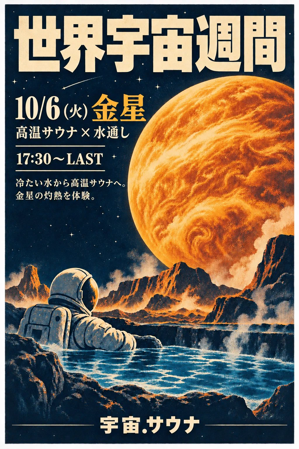宇宙.サウナ 寺田町店【大阪の本格薪サウナ】 on X: 