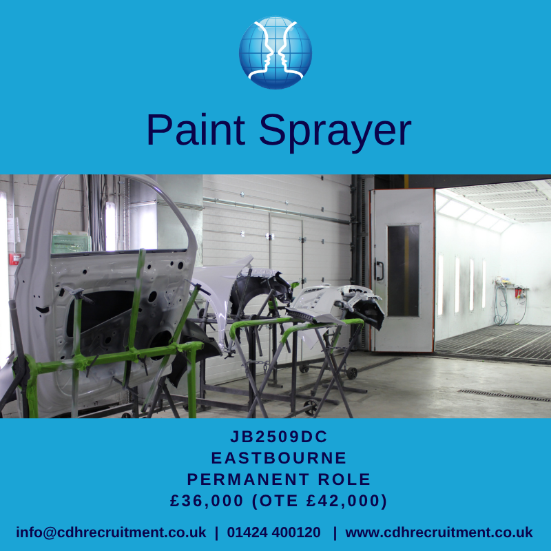 CDHRec's tweet photo. Are you an experienced Paint Sprayer looking for your next career move? We could have the perfect opportunity for you! 

📍 Eastbourne
💼 Permanent position
💷 £36,000 basic salary – OTE £42,000

📞 01424 400120
📧 info@cdhrecruitment.co.uk
🌐 https://t.co/0mivLm9q3S https://t.co/gYtZgyzWCX