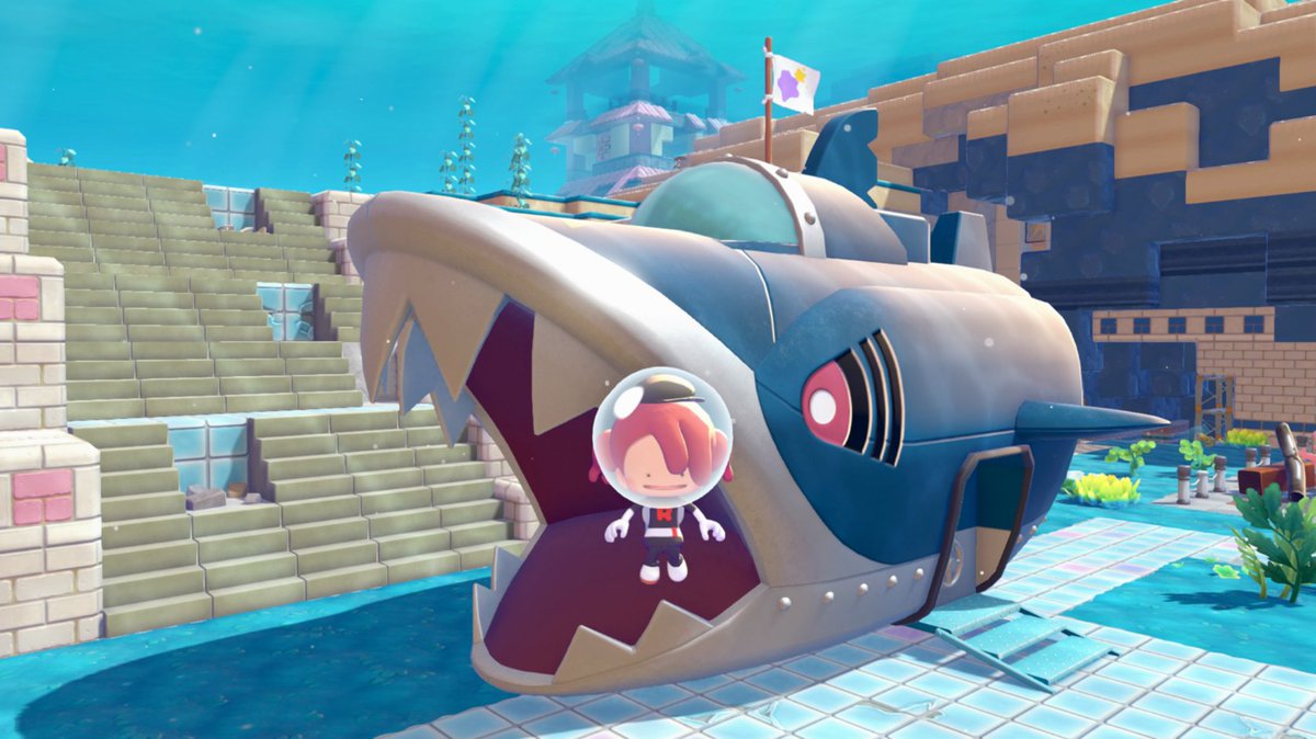 NintendoFIN's tweet photo. Kaikki Sharpedo-sukellusveneen kyytiin! Miltä sinun vedenalainen tukikohtasi näyttää? #PokemonPokopia https://t.co/2ApnU7aWvN