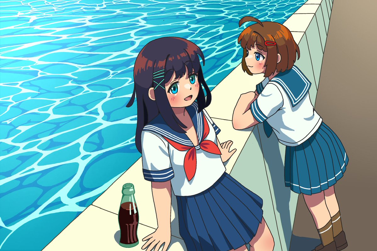 mK_frastla1's tweet photo. 【新作イラスト】

海辺のひととき🌊 https://t.co/8Hb9FkCwuX