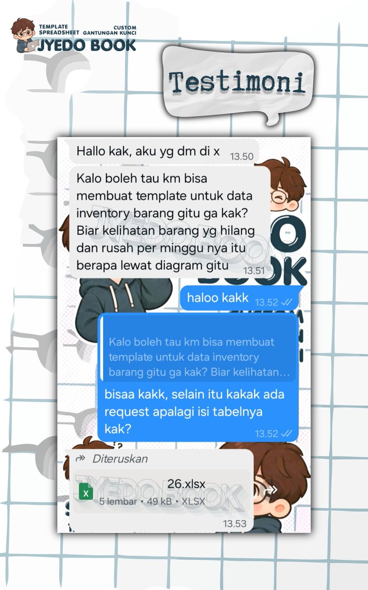 ajayyedobook's tweet photo. Custom Spreadsheet - Data Inventory , Done 🙌🏻
#zonauang #zonauangㅤ #bealanjaㅤ #jokiexcel #keuangan #jokitugas #jokiskripsi #googlesheet #jokitugaskuliah #jokitugasmurah #joki #jokikuliah https://t.co/uZdRd0soUj