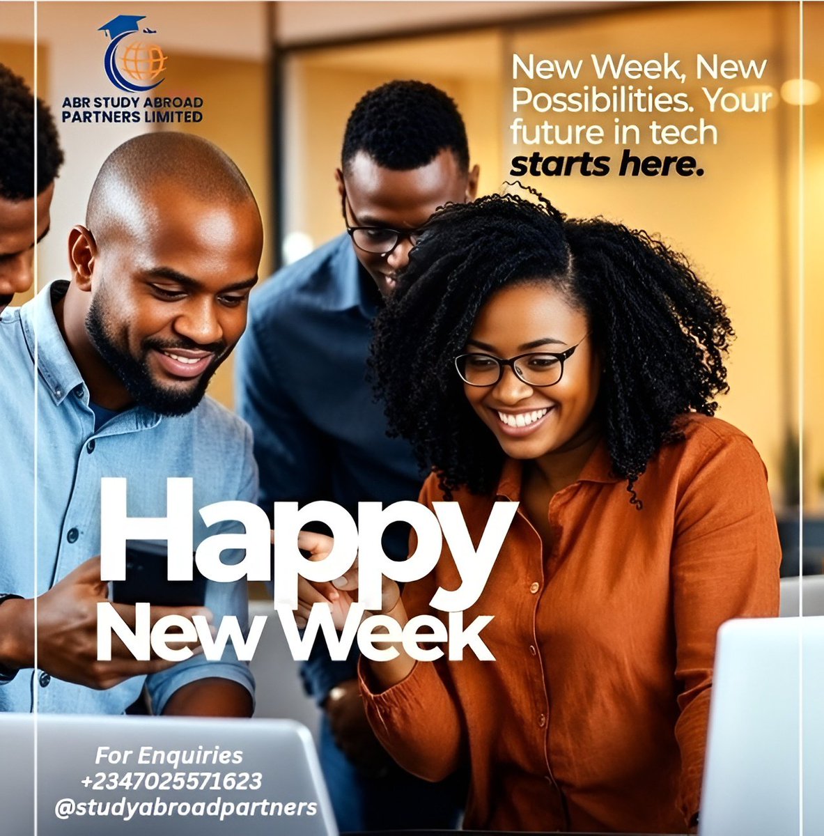 studyabroadpart's tweet photo. New week, new opportunities.
Take another step toward your study abroad dreams. Your future starts with the decisions you make today.
ABR Study Abroad Partners, Your Journey. Our Guidance. https://t.co/7x65mJGIi8