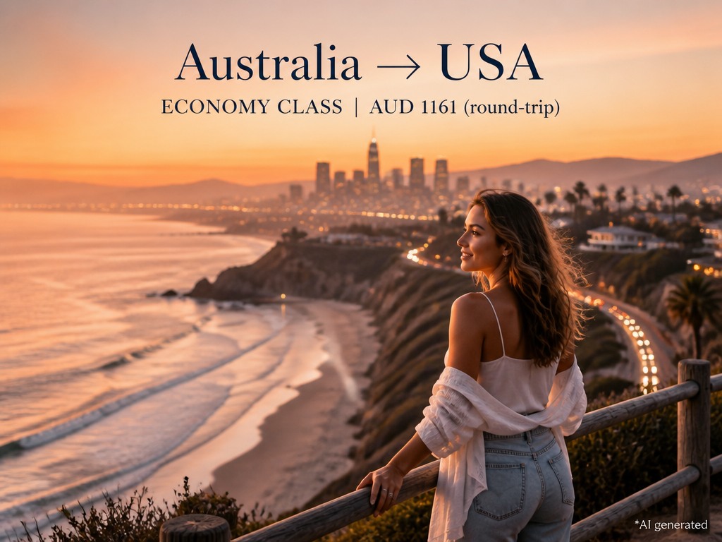 murat68889129's tweet photo. Fly Economy Class from Sydney to California from just A$1, 161 return. https://t.co/76XMXWrbVk
