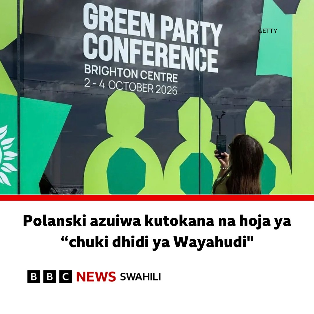 bbcswahili's tweet photo. Kiongozi wa Chama cha Green cha Uingereza apigwa marufuku kuingia Israel
https://t.co/JehrHrK8Hg https://t.co/zDQOvBBg9Y