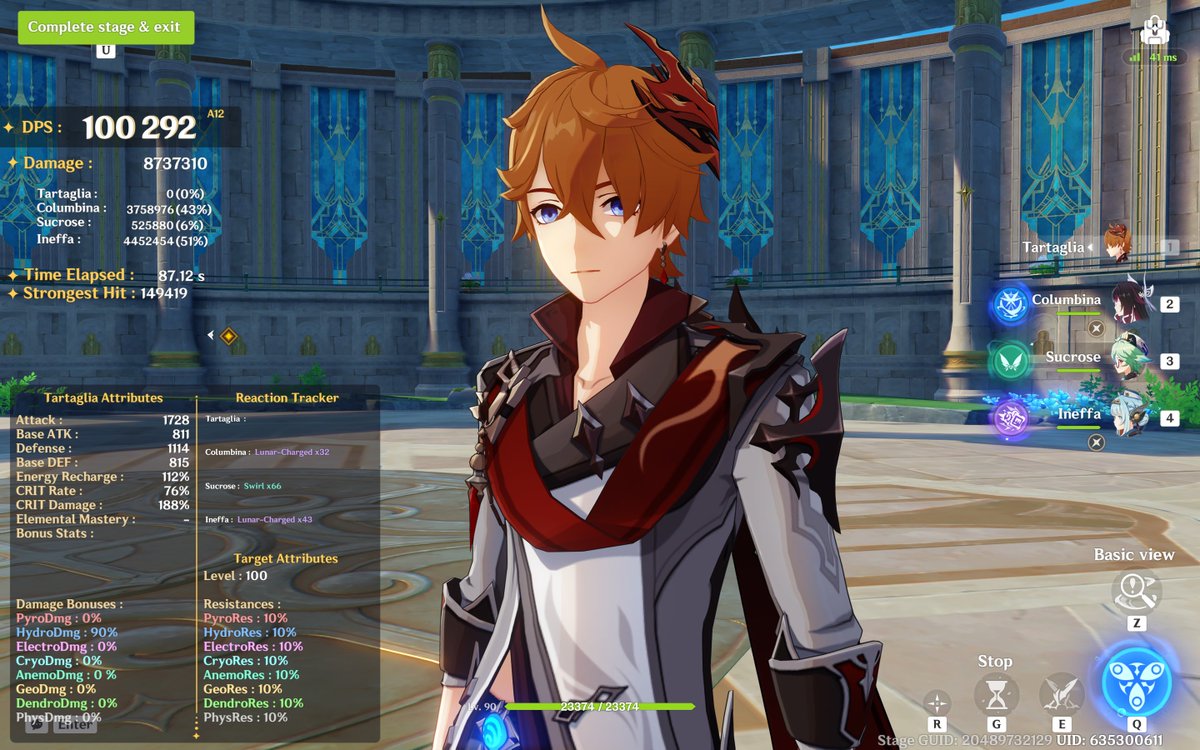 yvestaroth's tweet photo. hit 100k dps with childe 😍 https://t.co/xd4cgmnEYw