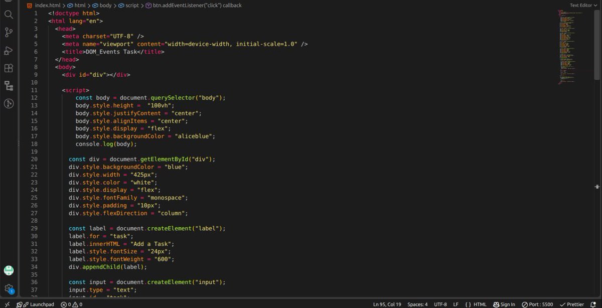 dev_edwin_'s tweet photo. Day 23/100 

Today, I used  JavaScript to create a dynamic task tracker! I concentrated on DOM manipulation, for element creation, styling, and setting up state for task counters, individual deletes, and list resets. https://t.co/RI3ZdUocNh