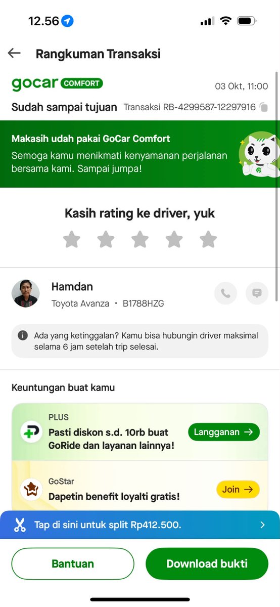 KapudS640's tweet photo. Guys, mau nanya dong. Kemarin aku naik GoCar dari Bekasi ke Bandara Soekarno-Hatta.

Emang bener ya biaya tolnya Rp119.500 dan parkir bandara Rp15.000? Jujur aku kurang tahu karena aku orang Kalimantan. 🙏🏻😭

Biaya itu udah aku bayar juga lewat tip GoPay dan cash, soalnya maksimal tip di GoPay cuma Rp100.000.