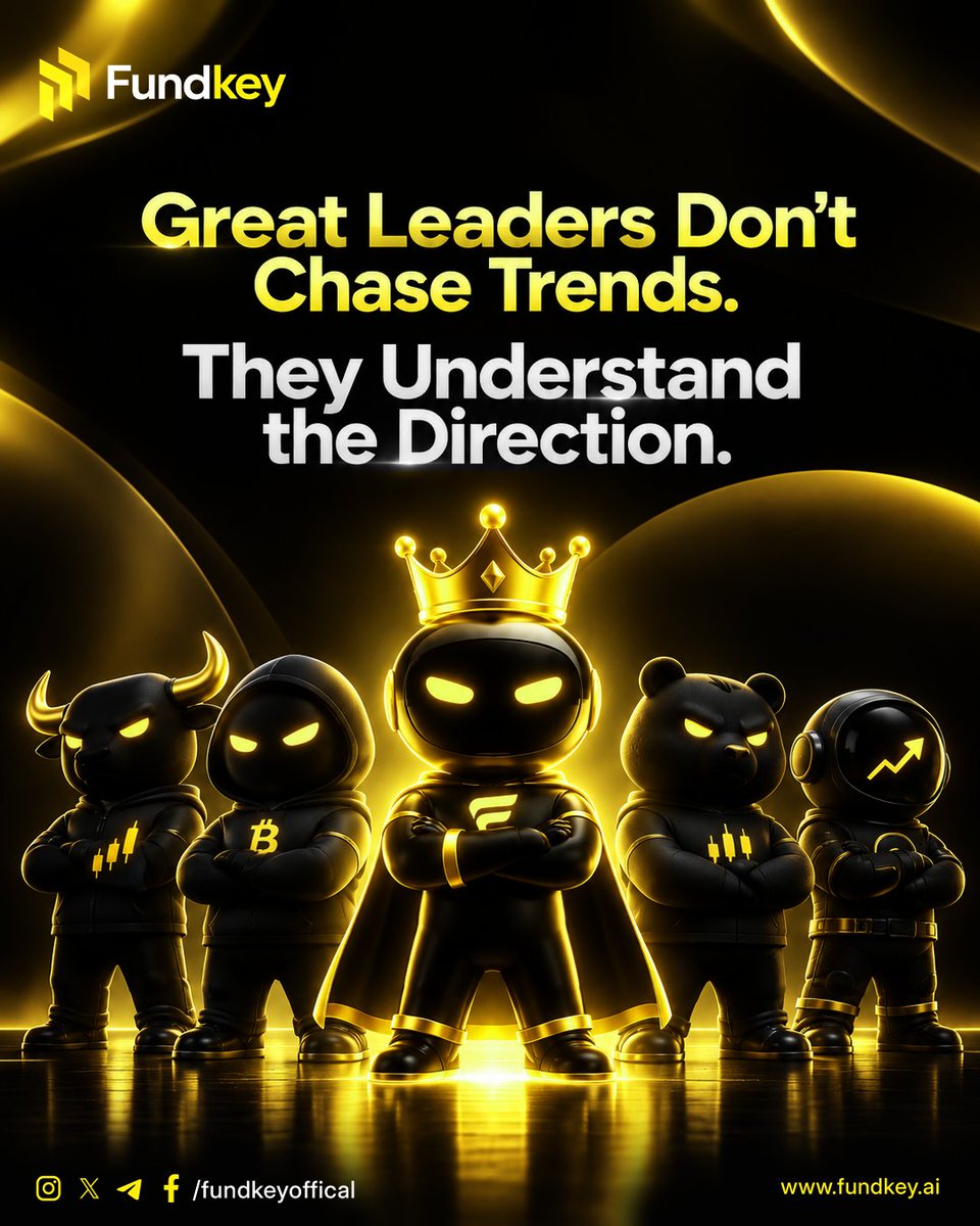 fundkeyGlobal's tweet photo. 👑 Great leaders don’t follow every trend — they understand where the market is heading.

With the right vision, data, and strategy, smarter decisions become possible.
Lead with clarity. Move with confidence. Think FundKey. 🔑📈
🌐 https://t.co/UieeZG39mG

#FundKey #Leadership https://t.co/t7cb8DaqBg