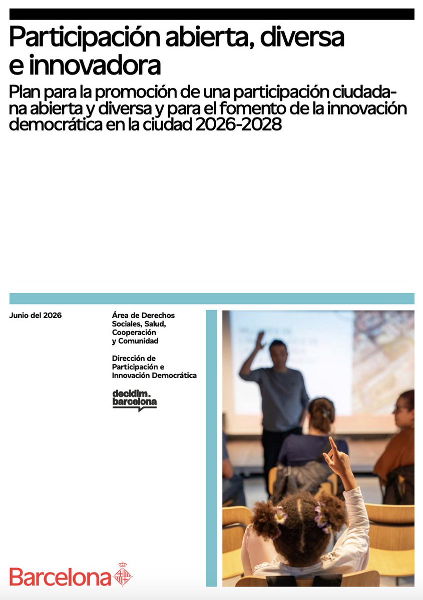 oidp_org's tweet photo. 📢 Barcelona lanza su Consejo de Niños, Niñas y Adolescentes, un nuevo espacio para garantizar su participación en las decisiones y políticas públicas que les afectan, desde los barrios hasta la ciudad.

🔗 https://t.co/OreuJ9aQ6Z https://t.co/OOGTLqXzzj
