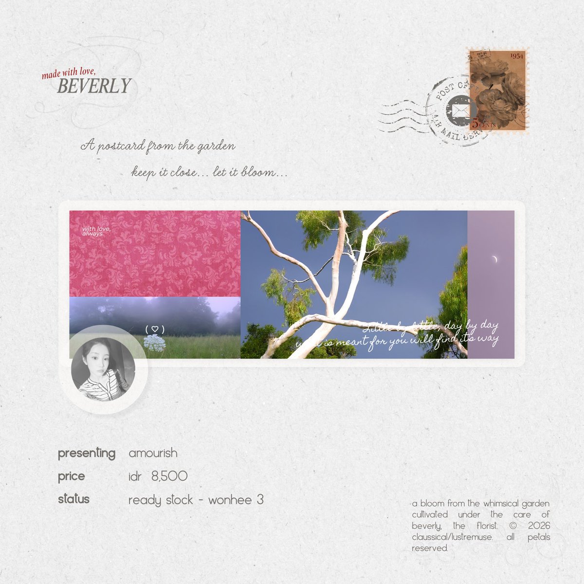 claussical's tweet photo. 🧺💌 — help me to repost please? thank you! 

come wander through a garden painted in candy colours, wild little flowers, and lovely things that seem to belong in a fairytale. ♡ ready stock layout xu ruohan &amp; wonhee illit available to take

love, #zonauang https://t.co/ur0KpWnRPC