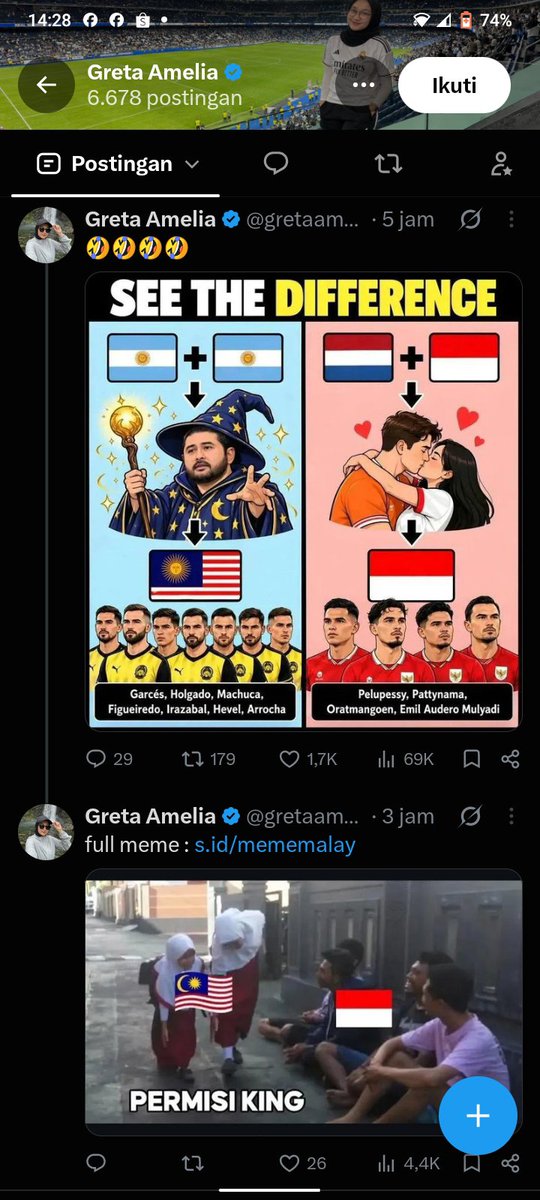 longzkiyy's tweet photo. @gretaamelia7 Nih bukti lu provokasi,IQ tinggi akun buatan ai😂 https://t.co/ptCPy5UVGS