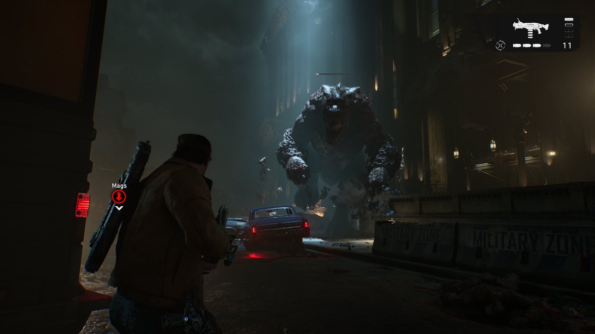 JVCom's tweet photo. On a testé Gears of War E-Day, et voici notre avis :

+ Une véritable claque visuelle même en mode Performances
+ Des Gears plus agréables à contrôler grâce au saut et à la glissade
+ Excellentes sensations de tir avec des impacts puissants fidèlement reproduits
+ Abandon des séquences tower defense pour se focaliser sur l’essentiel : l’action
+ Mode Siege explosif et fun en multi
+ Les armes à modifier apportent un plus appréciable
- La zone ouverte de la ville de Kalona a quelques limites frustrantes
- Les objectifs secondaires sont trop répétitifs pour des récompenses pas toujours motivantes
- Des personnages principaux dont on peine à s’attacher pendant la campagne
- Un 60fps qui toussote dans les moments les plus chargés, sur Series X
- Le mode Horde (“classique”) aurait mérité une approche plus traditionnelle pour satisfaire tout le monde

La note : 17/20