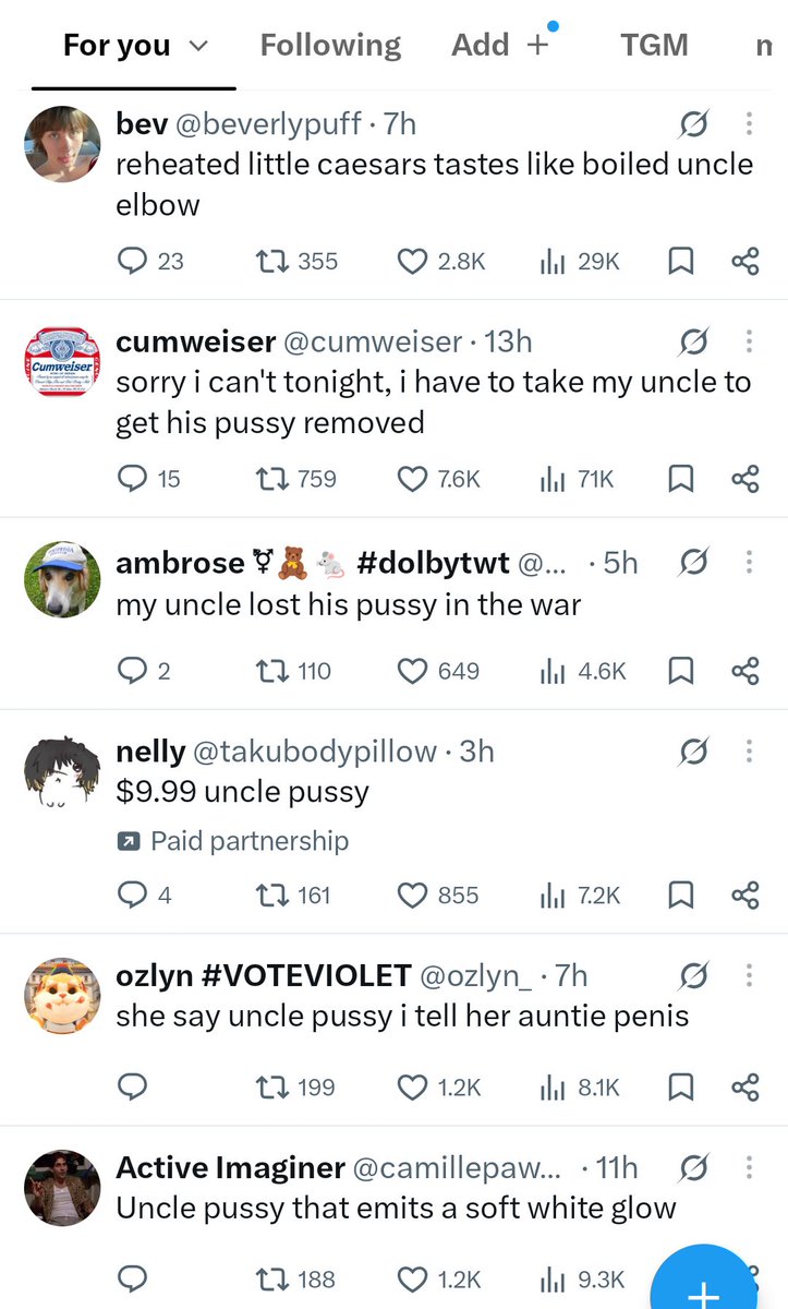 AsheMaybeKitteh's tweet photo. you bet your ass this is for me #unclepussy https://t.co/7yDN6XH1Wc
