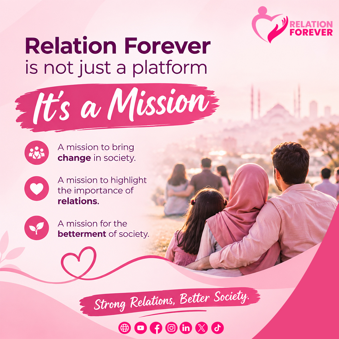 relationforeve's tweet photo. Relation Forever is not just a platform, It's a mission.
A mission to bring change in society.
A mission to highlight the importance of relations.
A mission for the betterment of society.

Strong Relations, Better Society.

#RelationForever #relationships #StrongRelationships https://t.co/Msvfvghceo