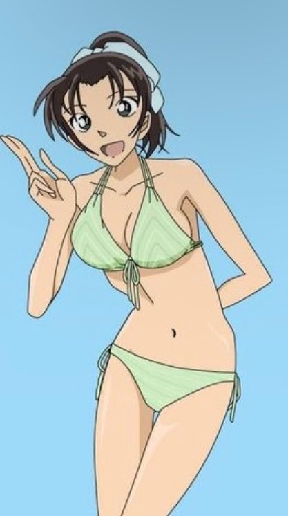 prdxhyper99's tweet photo. 水着が似合うのは蘭だけじゃないからね💕

ビーチに和葉がいたら絶対犯す💕こんなにエロ可愛い顔と身体なのにビキニを選択してる時点でレイプにならないよね💕 https://t.co/LdHG30Swe5