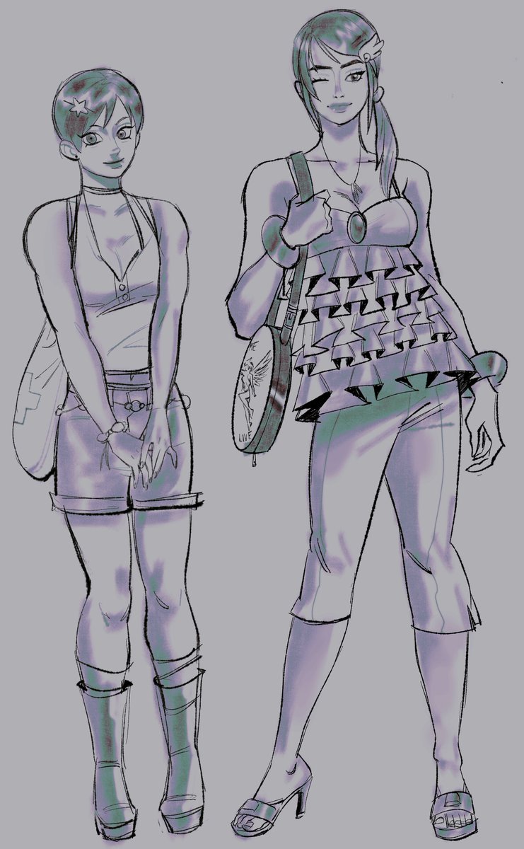 Vombrainn's tweet photo. Becca &amp; Claire doodle <3 https://t.co/LAGhGEf07F