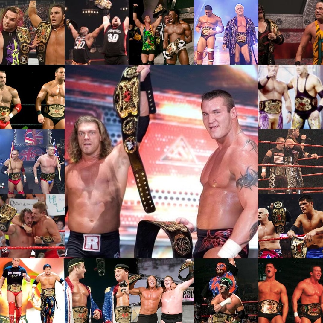 RuthlessAggresr's tweet photo. Who was the best tag team to hold the Raw Tag Titles? I'm going with Rated RKO https://t.co/SPJqIaVAqk