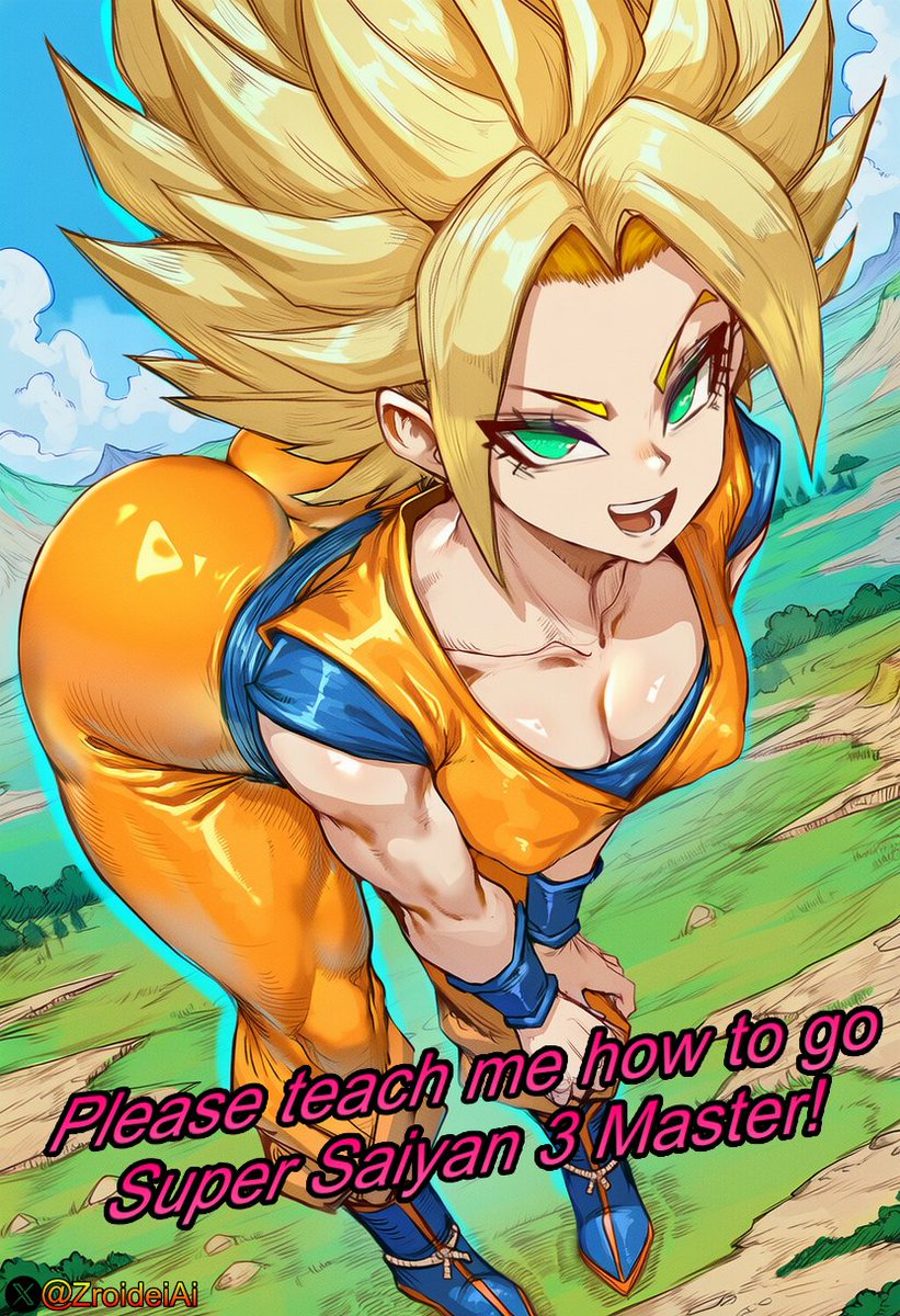 ZroideiAI's tweet photo. Caulifla: Please teach me how to go Super Saiyan 3 MASTER!

#Caulifla #Dragonballsuper https://t.co/lqw76OTuHk