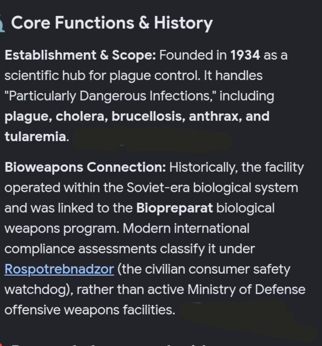 CyrusShares's tweet photo. Russian #biolab leak similar to China's Wuhan biolab leak!
the Irkutsk Antiplague Research Institute of Siberia and Far East is a Soviet era bioweapons and pandemic research that studies all types of deadly bacteria and viruses! https://t.co/m1TQriT5E3