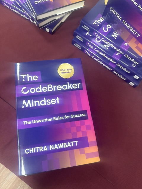chitranawbatt's tweet photo. This is the first moment I saw my book, The CodeBreaker Mindset™, with the official USA TODAY Bestseller award logo printed on it.

It’s a #1 USA TODAY Bestseller in Business & Economics with proceeds going to cancer research. Link in bio.

Beyond grateful.

#CodeBreakerMindset #Grateful #Win #Success