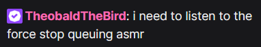 CelestialDalek_'s tweet photo. @loseuparrow @midoffsenjoyer you've gone too mainstream. theo is now mentioning your asmr https://t.co/KdsQUElxyq