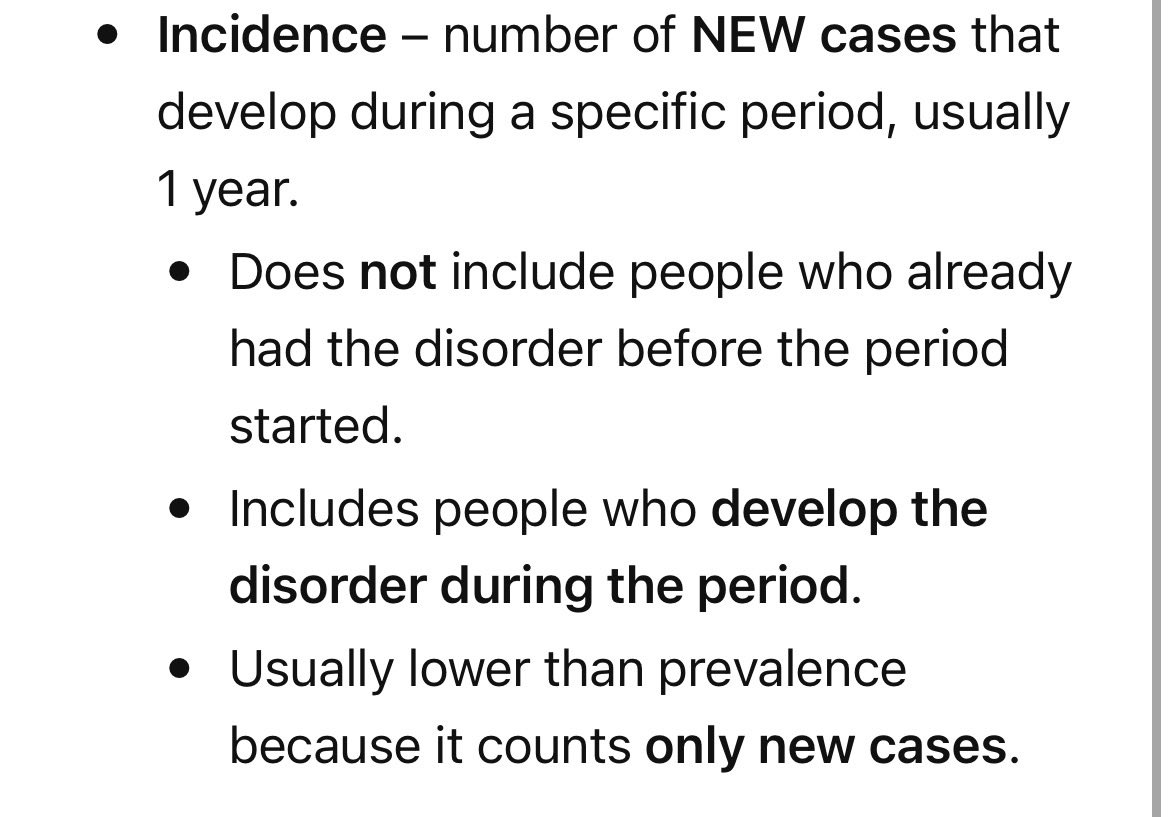 allwhimsy's tweet photo. Some terms na indicated sa book ni Hooley&amp;Butcher na wala kay Barlow regarding Prevalence and Incidence: https://t.co/ib6PiqCT3k