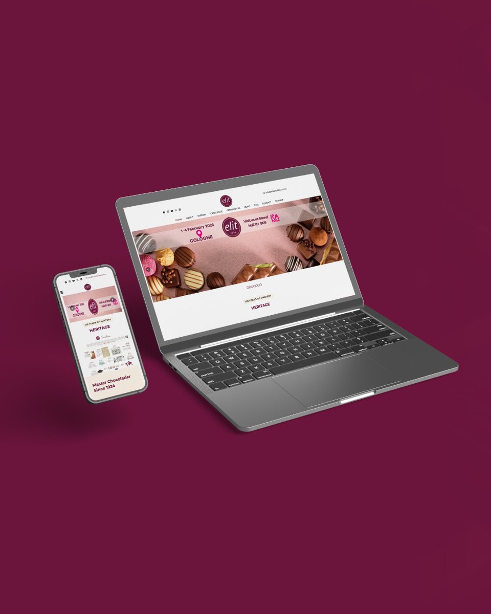 wnmcomtr's tweet photo. ✨ Elit Chocolate’ın marka dünyasını modern, hızlı ve kullanıcı odaklı bir web deneyimiyle buluşturduk.

➡️ https://t.co/YwecKetAgs 

#webtasarim #seo #wordpress #kurumsal #dijitalpazarlama https://t.co/ttPrlQEnI6