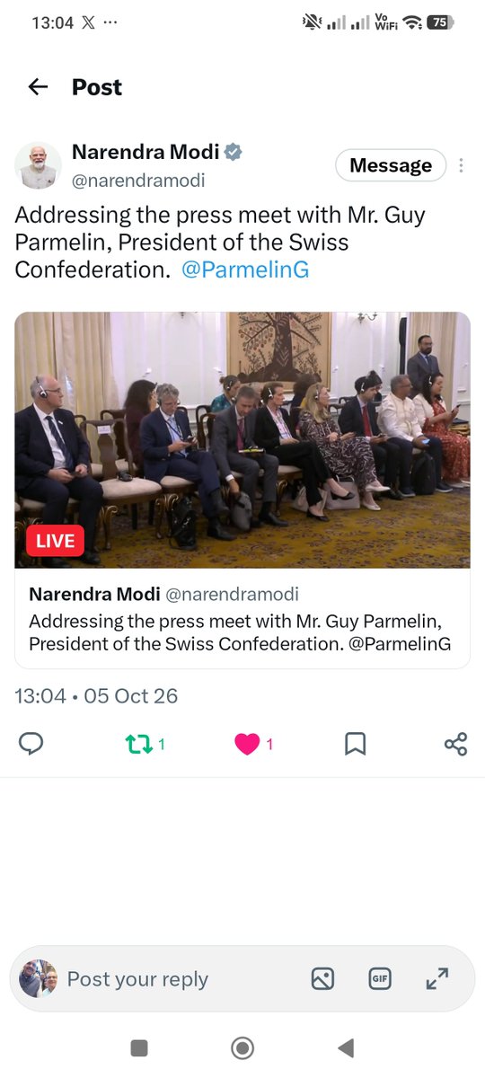 rajamaka's tweet photo. Wow 😳. I am the First Person to RT & Like my Beloved PM @narendramodi ji
#MyPMMyPride https://t.co/JRlvDwerLH