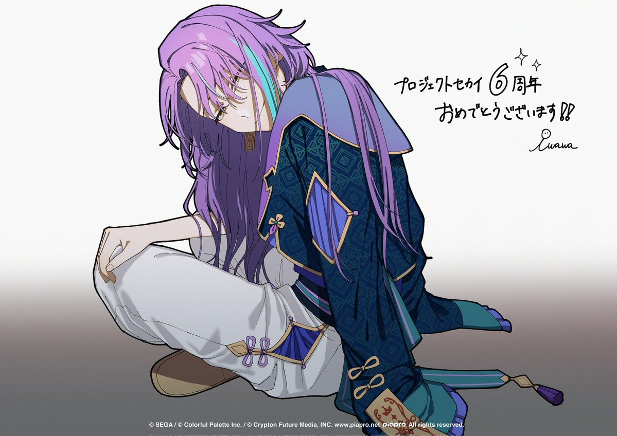 iwawa__iwawa's tweet photo. プロセカ感謝祭にてお祝いイラストを描かせていただきました！

改めましてプロセカ6周年おめでとうございます✨
#プロセカ感謝祭 https://t.co/CQPloJ66Ki