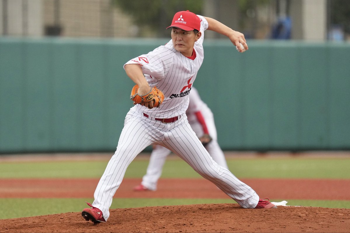 mhibaseball's tweet photo. 【明日代表決定戦】

抽選の結果、明日の対戦相手は日立製作所に決定しました。

10月6日（火）13:00〜
vs 日立製作所

勝てば日本選手権出場

すべてを懸けた一戦。
チーム全員で、必ず勝ちます。

最後の最後まで、熱いご声援をよろしくお願いします🔥

#三菱重工East
#社会人野球
#日本選手権 https://t.co/GUUGMVha6x