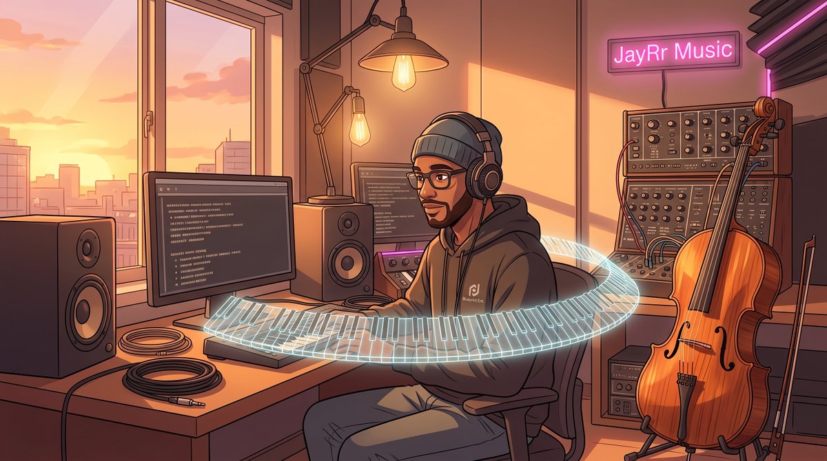 jayrrmusicprod's tweet photo. When writing 'Cello Dreams', I wanted the cello counterline to act like a second lead vocal—warm, organic, and piercing through the digital synth layers. How do you layer acoustic instruments in modern pop? https://t.co/WzyMoEzsPD