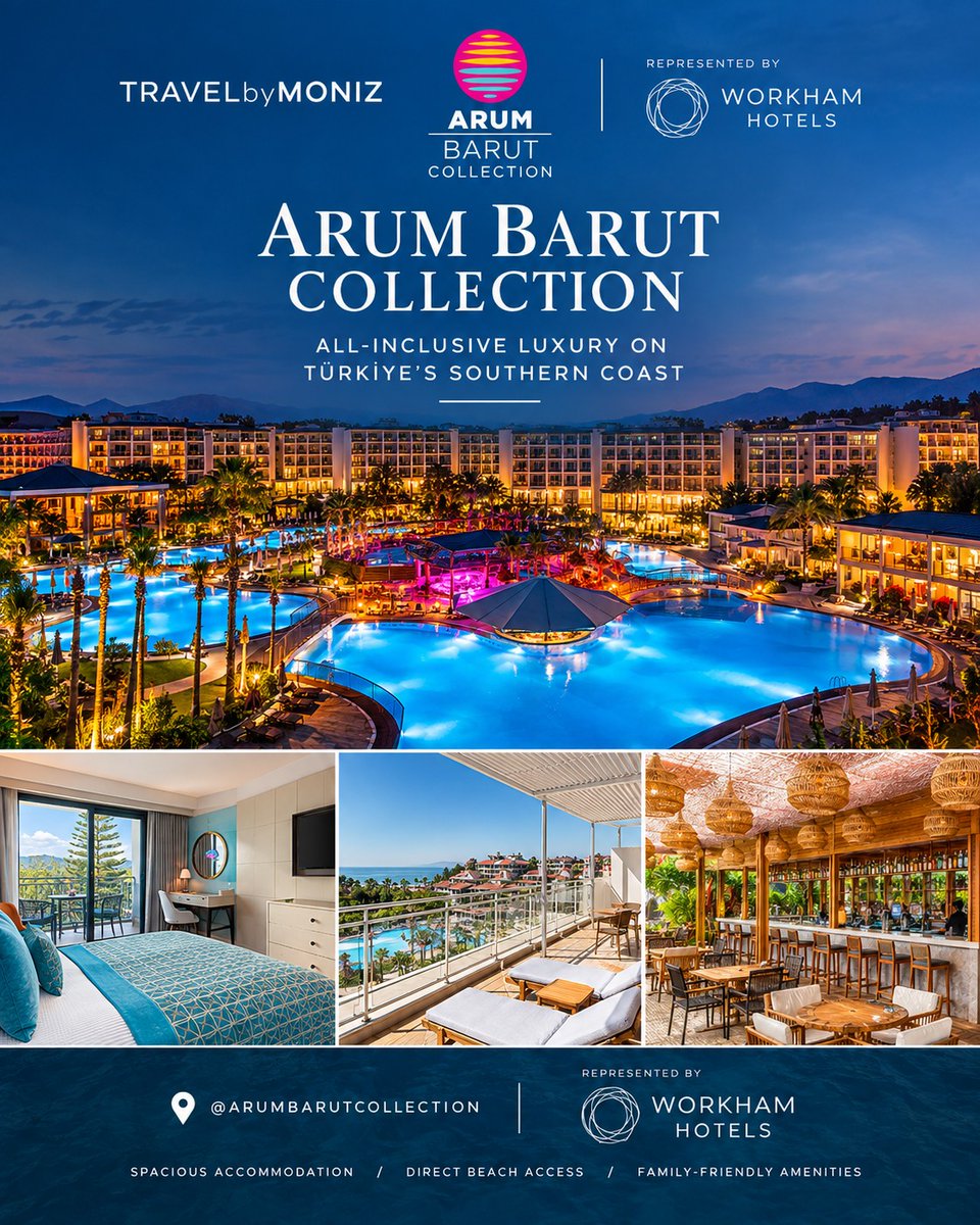 soso_a2011's tweet photo. Arum Barut Collection in Side, Türkiye offers an effortless all-inclusive escape with spacious stays, direct beach access, family-friendly amenities, dining, pools and Mediterranean relaxation in one beautiful setting. https://t.co/JNVP6IKyAD