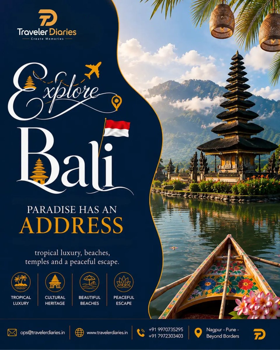 secilimm's tweet photo. Paradise has an address: Bali. From ancient temples and beautiful beaches to tropical luxury and peaceful escapes, let Traveler Diaries craft your unforgettable Bali journey. https://t.co/ymrWjvEzoB