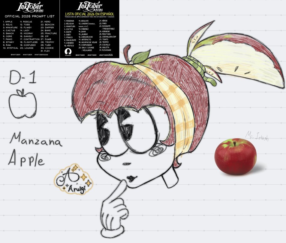 Aruigi2's tweet photo. Inktober!!
#inktober #inktoberapple #inktoberrelic #inktoberminiature #inktobercactus #inktober2026 https://t.co/FVikoToPn9