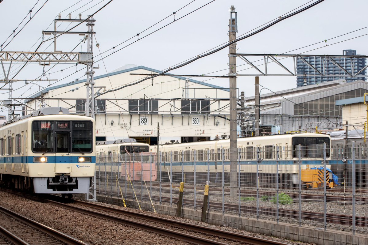 obakyu_e's tweet photo. 10/5
小田急8000形8053F(8053×4)

撮影会が台風で中止になりそのまま廃車へ
隣の90番線には8253×6が止まっていました
長年の活躍お疲れ様でした 
1984/5/23〜2026/10/5 https://t.co/j7cgzJDc9E