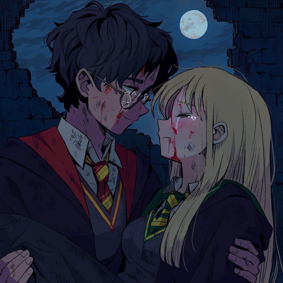 AnantaAI99's tweet photo. The end of Deathly Hallows
---
Potter x Malfoid https://t.co/qznuRxIQ08