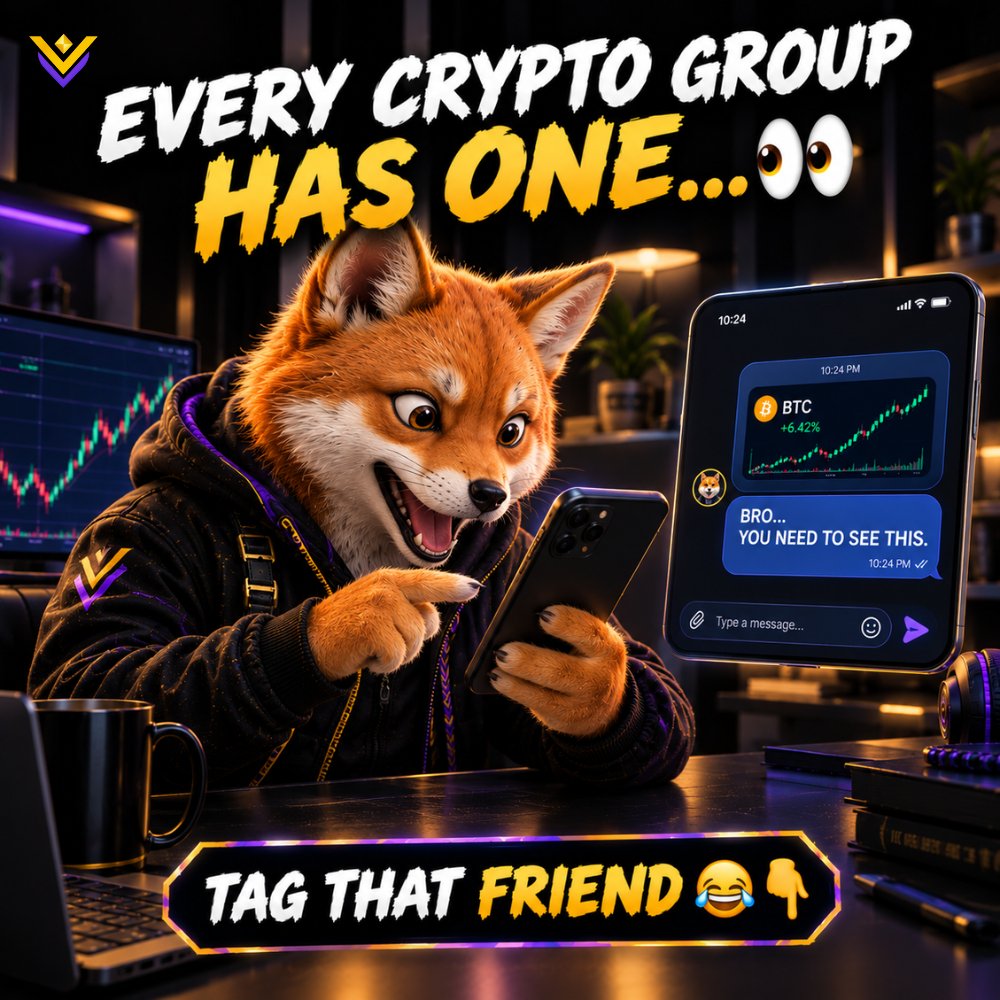 VORAChainHQ's tweet photo. Every crypto group has ONE… 😂

You know who it is.

Tag them 👇 https://t.co/AcMiZraAAP