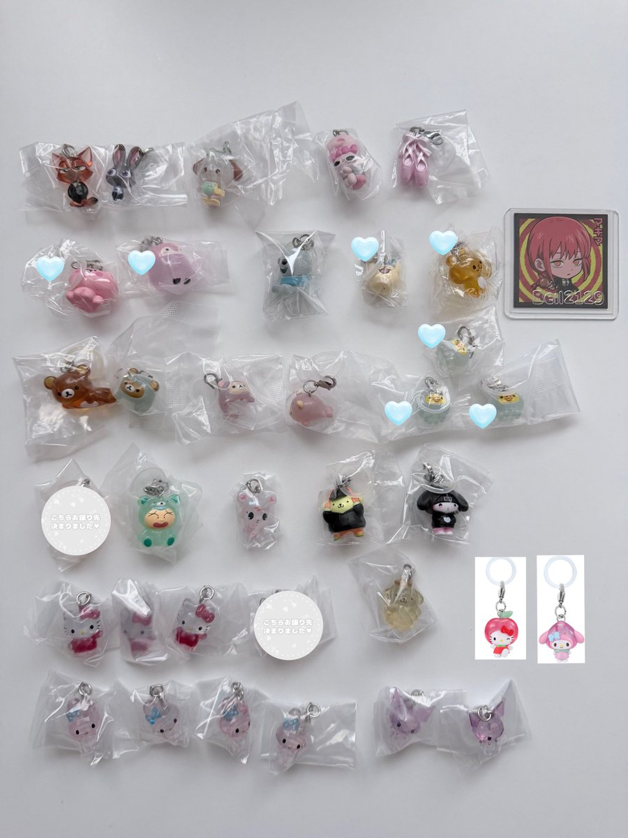 BeIl2129's tweet photo. ꒰ 交換 買取 ꒱ ガチャ めじるしアクセサリー ジュエルペット バレエ リラックマ サンリオ ズートピア mikko ちいかわ ツムツム チェンソーマン しまじろう トイストーリー

譲 ┊︎ 1-4枚目

求 ┊︎ リプ欄or定価送料

⟡ 都内手渡し or 郵送
⟡ 無印は5枚目＞🩵同数抱き合わせ

お気軽にリプ下さい https://t.co/ixQnVVZPPE