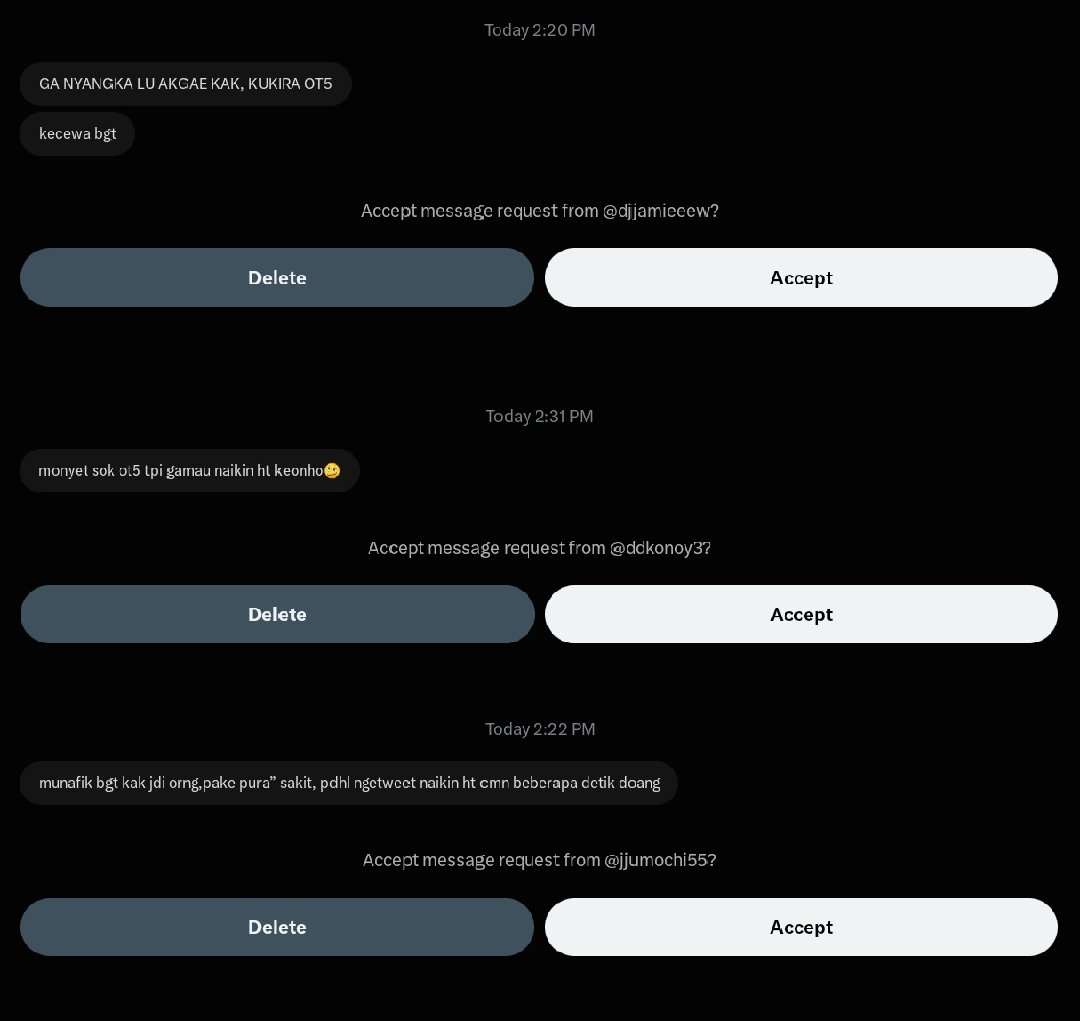 zhaoyufancokr's tweet photo. maaf ya, but this is seriously getting too much. aku bukan rest, aku cuma lagi butuh time for myself. but i’ll still post about keonho tonight

tapi sampai doain orang biar lumpuh?? like, seriously, what the hell 😭 that’s way too far. kalian nggak tahu aku lagi gimana atau apa yang lagi aku hadapi, so please don’t act like you know me or what i’m going through. aku cuma butuh waktu buat diri sendiri, that’s it. nggak perlu sampai ngomong atau doain hal-hal kayak gitu ke aku. you can be mad or disappointed, whatever, but wishing someone to become paralyzed is never okay.