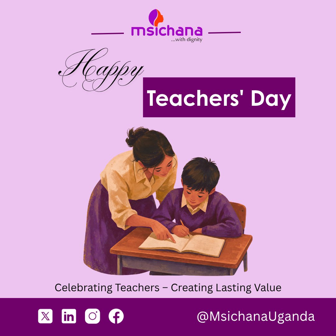 MsichanaUganda's tweet photo. Happy Teachers' Day to the ones who taught us ABC and then taught us life too. 🥹

You marked our mess, endured our noise, and still believed in us.

We see you 💛

#WorldTeachersDay2026 https://t.co/yPX5cwdGNi
