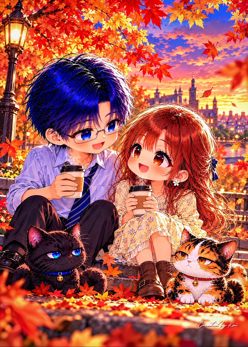 paskal_ren's tweet photo. #カナダメープルの日
Little London Evening
── Maple Evening ──

こんばんは🌃
いつもご覧いただきありがとうございます🙏✨

仕事帰りに、少し遠回りして紅葉の公園へ🍁
温かいコーヒーを片手に、色づくメープルを眺めながらひと休み☕✨
ニャンズは足元から、また二人の世界だにゃとジト目で見守っています😹🐈‍⬛🐈

リアルでは期日提出が明日でバタバタ😭
帰ったらゴロ寝します😴
この後もよい夜をお過ごしください🌙✨

#猫のいる暮らし #PaskalKaiLab